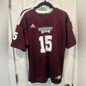 Mississippi State Bulldogs #15 Dak Prescott Red Football Boys Jersey (14-16) LG